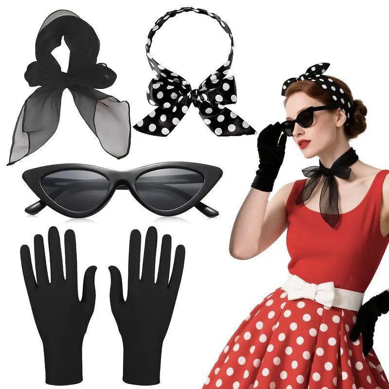Women'S Accessories In The 1950S - 50년대 복고풍 의상 액세서리 여성 1950년대