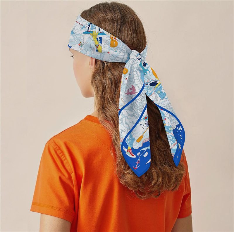 POBING-능직 실크 스카프 유로 말 프린트 스퀘어  - Silk Scarf Square 리뷰 및 가격