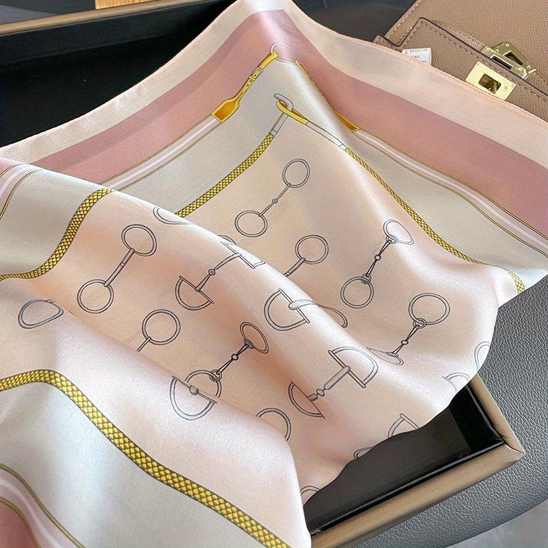 럭셔리 100% 순수 실크 스퀘어 스카프 우아한 기하학 - Silk Scarf Square 리뷰 및 가격